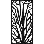 Crystal Fan - laser-cut metal wall art