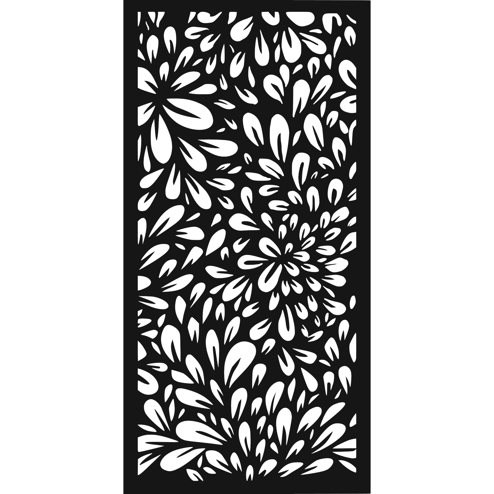 Dahlia Burst - laser-cut metal wall art