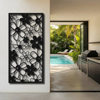 Daisy Field - laser-cut metal wall art