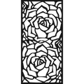 Double Rose - laser-cut metal wall art