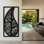 Drop Leaf - laser-cut metal wall art