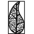 Drop Leaf - laser-cut metal wall art