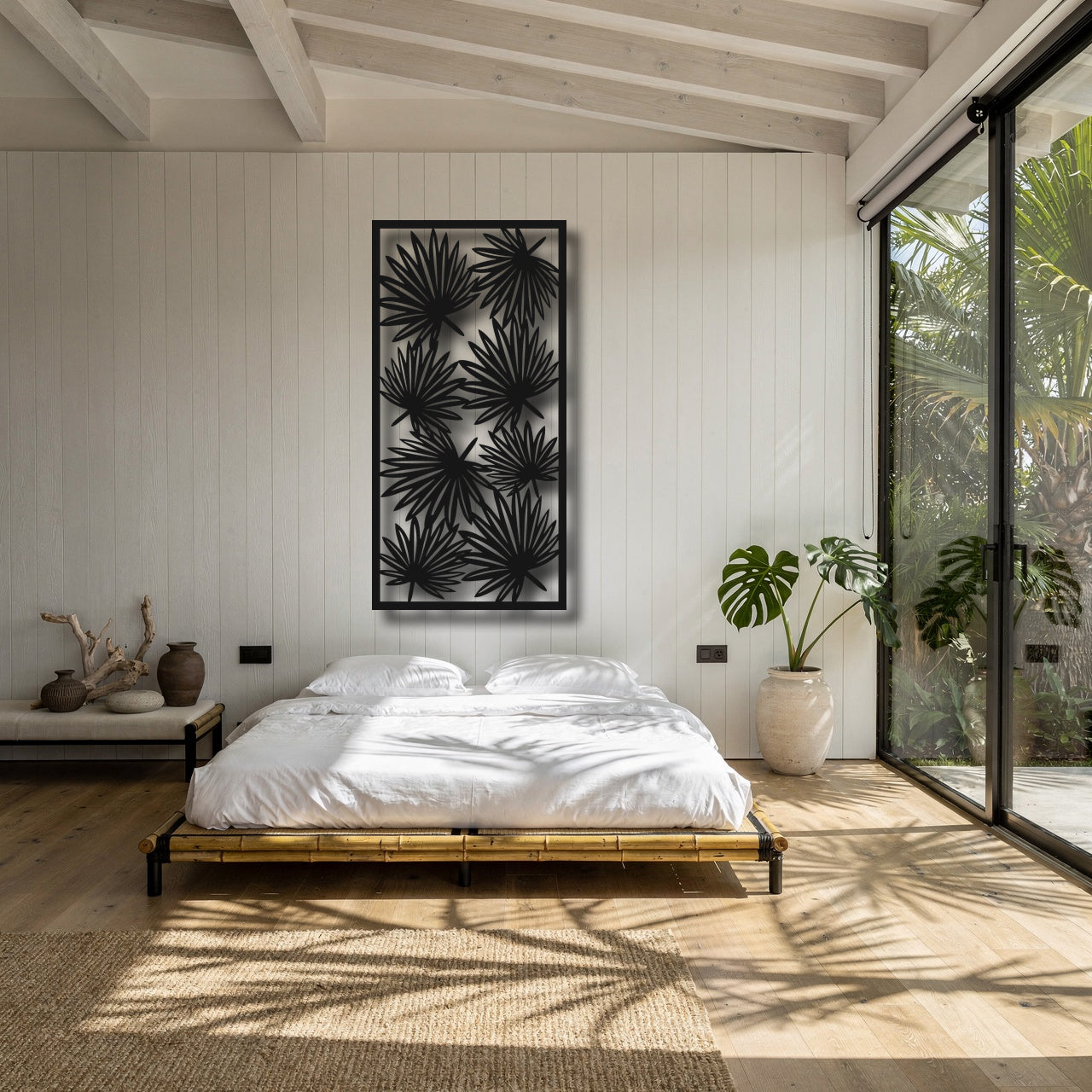 Fan Array - laser-cut metal wall art