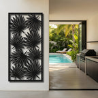 Fan Array - laser-cut metal wall art