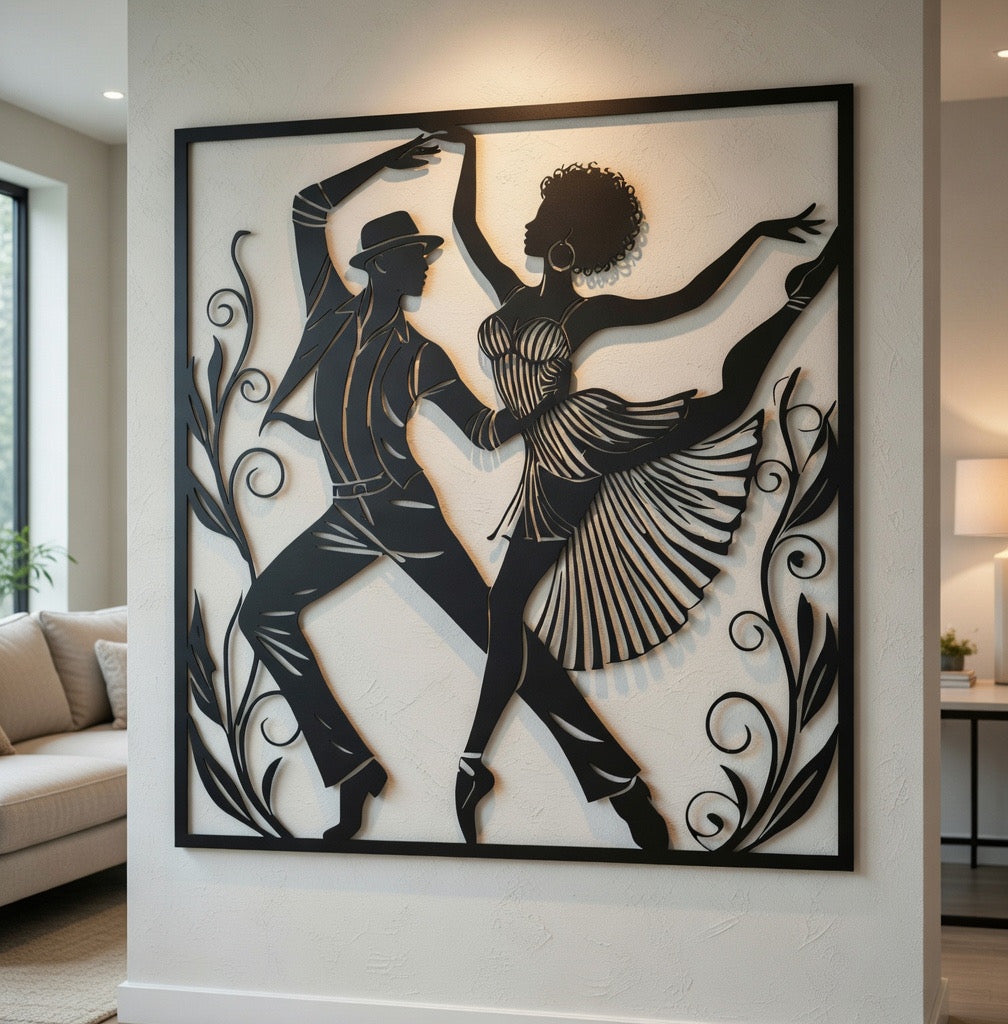 Floor Bloom - laser-cut metal wall art