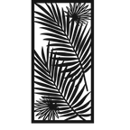 Frond Cross - laser-cut metal wall art