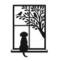 Glass Dreamer - laser-cut metal wall art