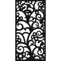 Grand Scroll - laser-cut metal wall art
