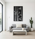 Green Silence - laser-cut metal wall art