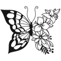 Half Wild - laser-cut metal wall art