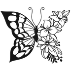 Half Wild - laser-cut metal wall art