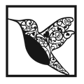 Heart Wing - laser-cut metal wall art