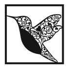 Heart Wing - laser-cut metal wall art