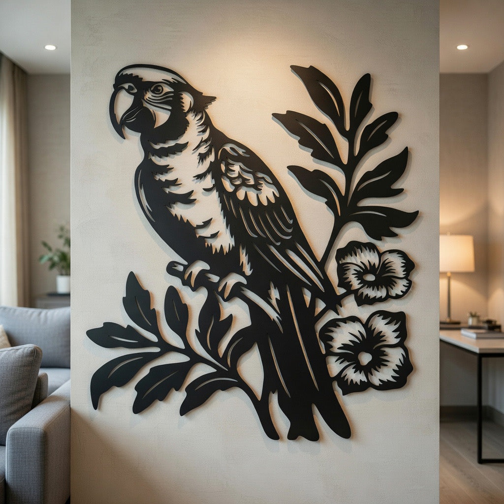 Heat Seeker - laser-cut metal wall art