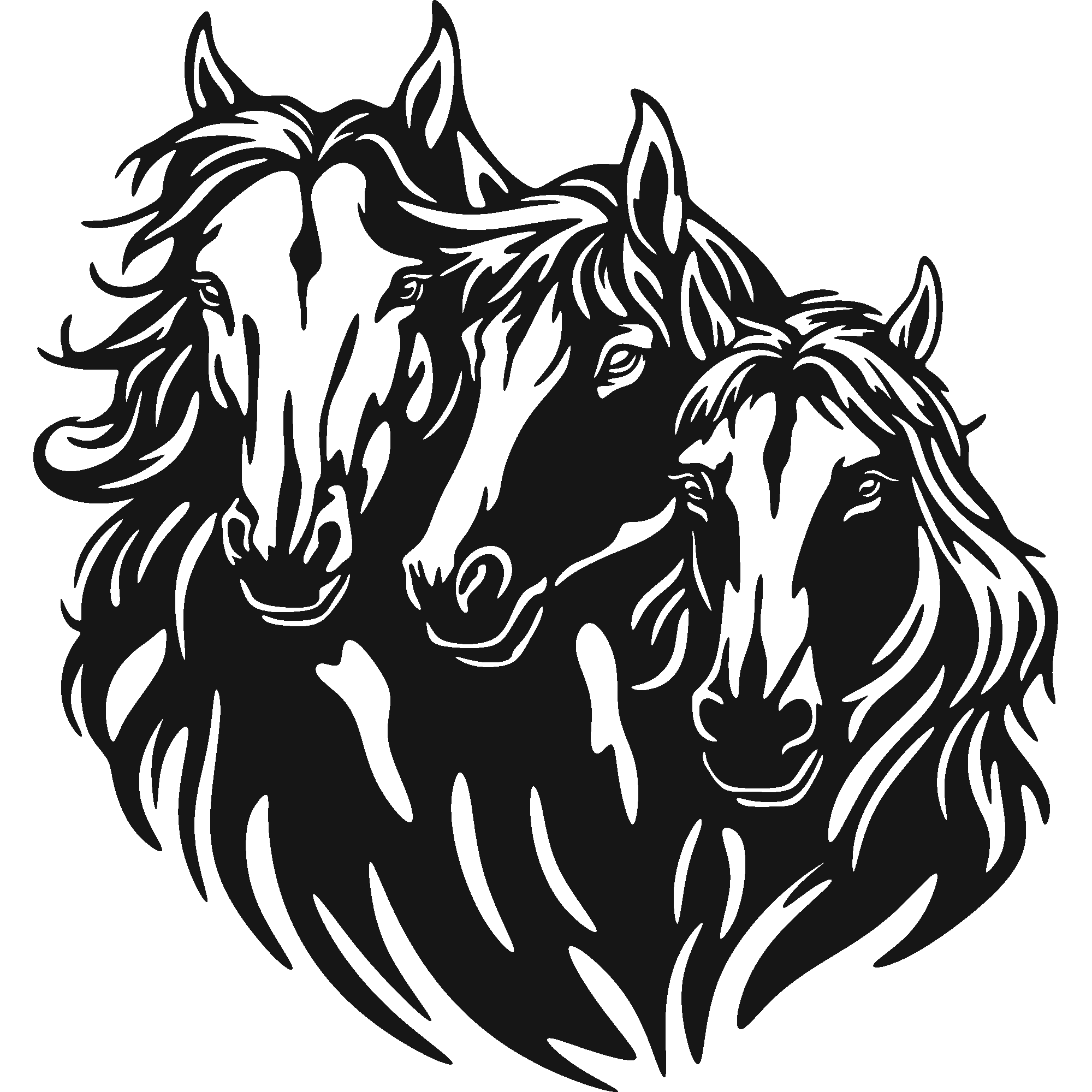 Herd Bound - laser-cut metal wall art