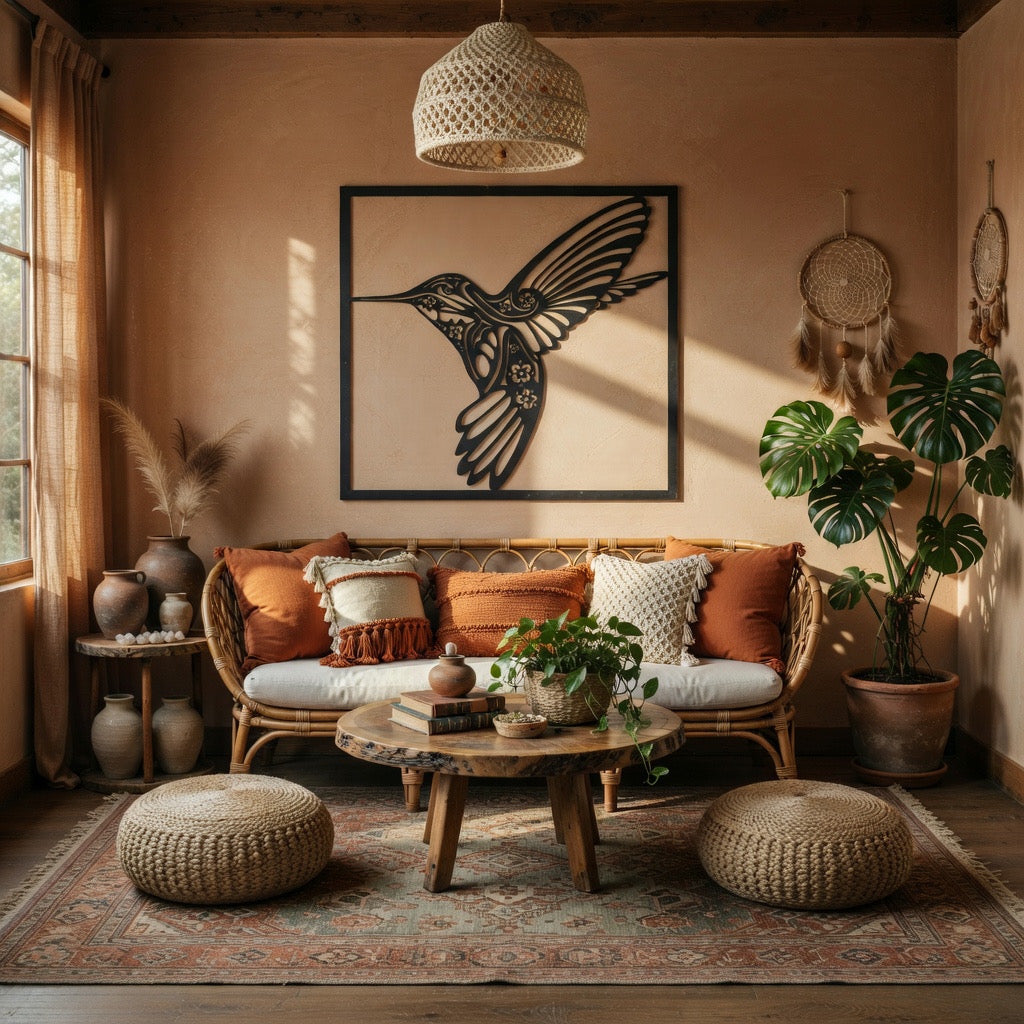 Hover - laser-cut metal wall art