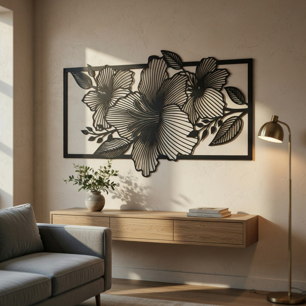 Island Escape - laser-cut metal wall art
