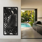 Jungle Bloom - laser-cut metal wall art