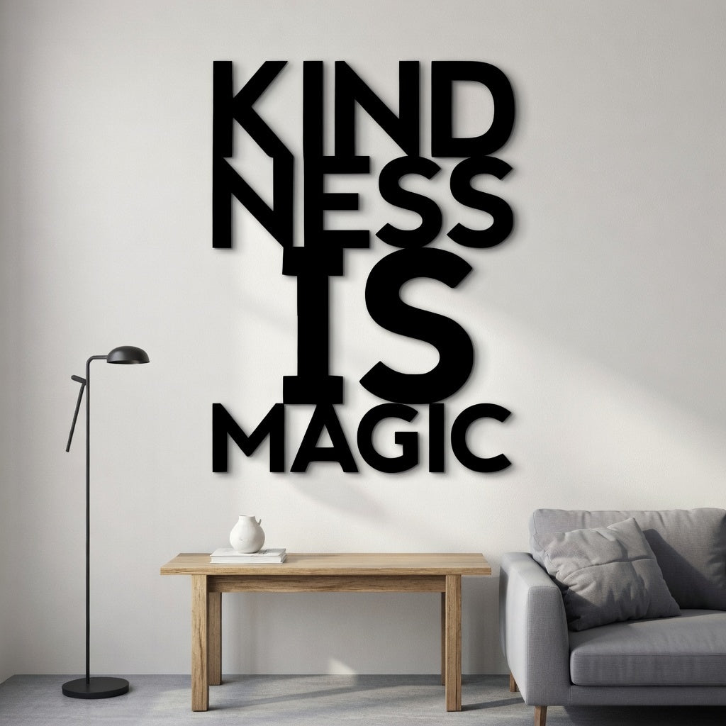 Kindness Wins - laser-cut metal wall art