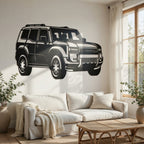 Land Cruiser Prado - laser-cut metal wall art