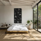 Leaf Drift - laser-cut metal wall art