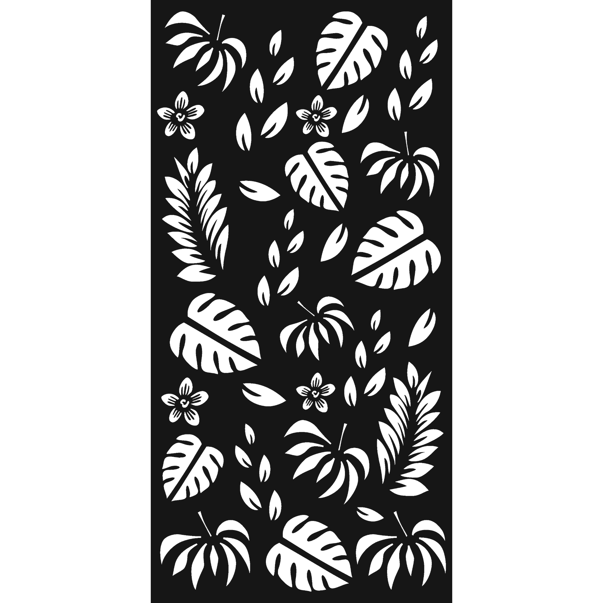 Leaf Drift - laser-cut metal wall art