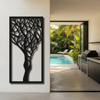 Lone Tree - laser-cut metal wall art