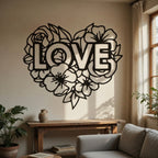 Love Garden - laser-cut metal wall art