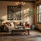 Mind Bend - laser-cut metal wall art