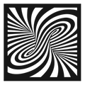 Mind Bend - laser-cut metal wall art