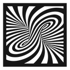 Mind Bend - laser-cut metal wall art