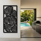 Monstera - laser-cut metal wall art