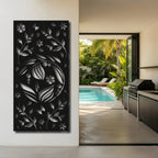 Night Garden - laser-cut metal wall art