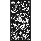Night Garden - laser-cut metal wall art