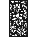 Night Lily - laser-cut metal wall art