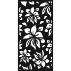 Night Lily - laser-cut metal wall art