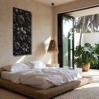 Night Lily - laser-cut metal wall art