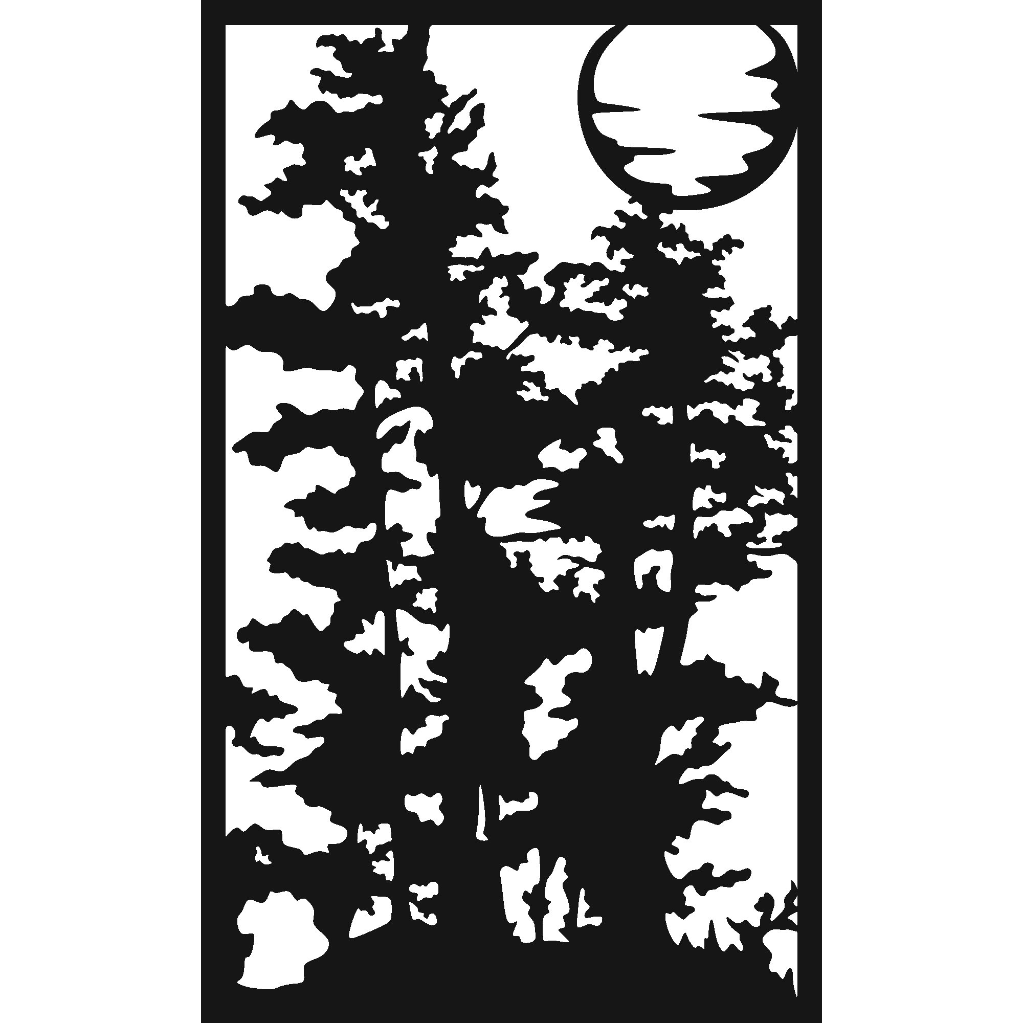 Night Stand - laser-cut metal wall art