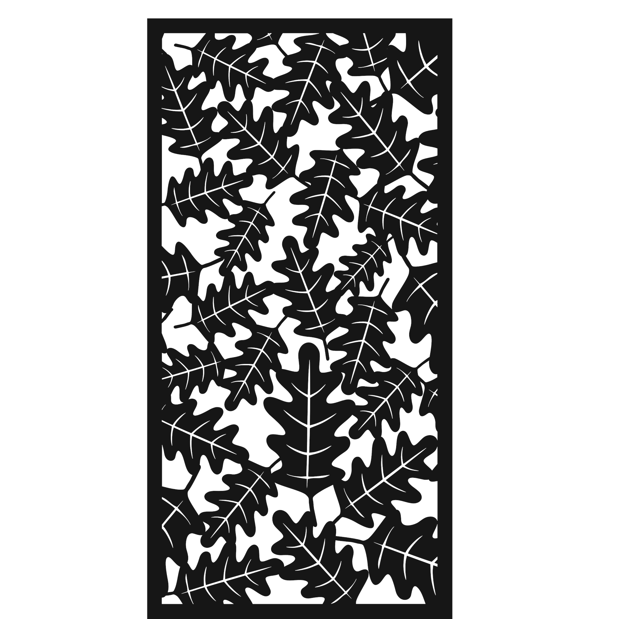 Oak Drift - laser-cut metal wall art