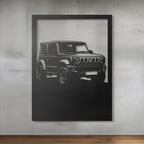 Off Road Ready - laser-cut metal wall art