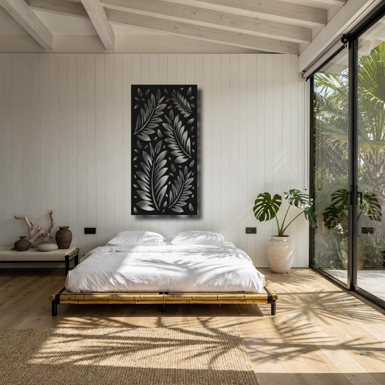 Olive Spray - laser-cut metal wall art