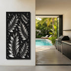 Olive Spray - laser-cut metal wall art