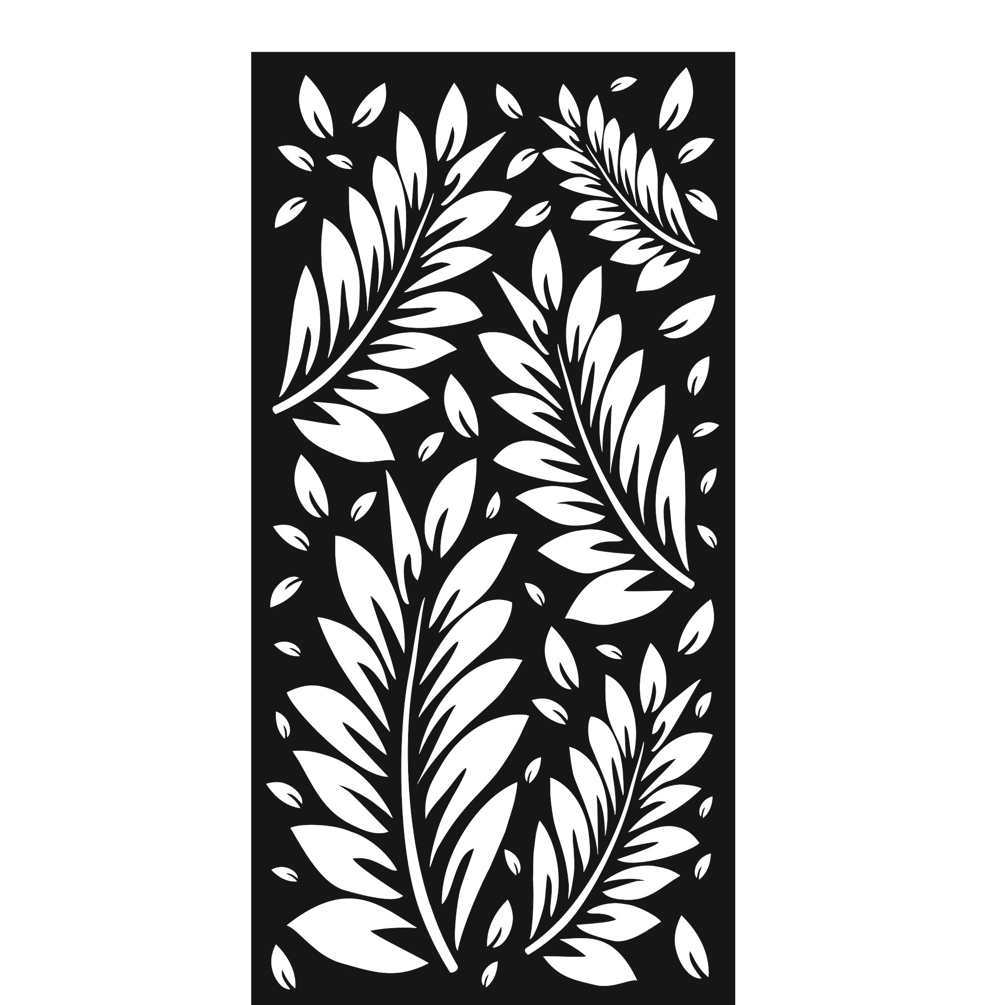 Olive Spray - laser-cut metal wall art