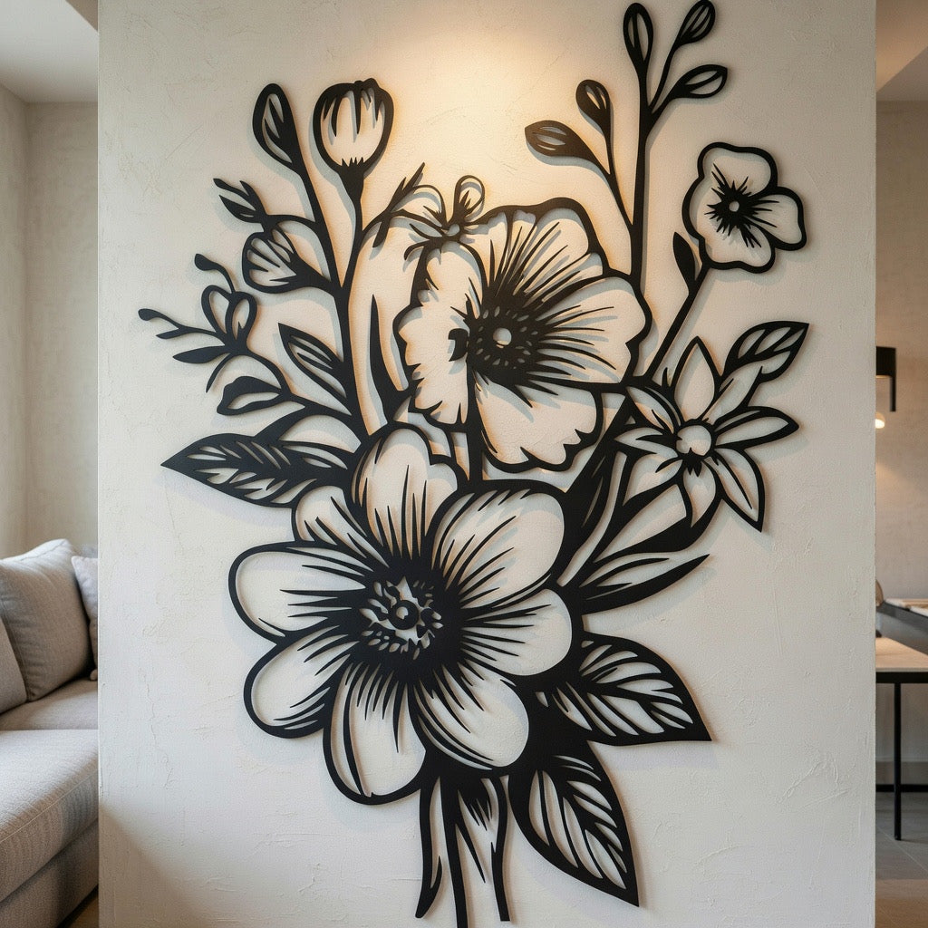 Open Field - laser-cut metal wall art