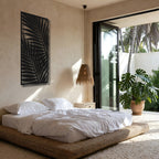 Palm Sweep - laser-cut metal wall art
