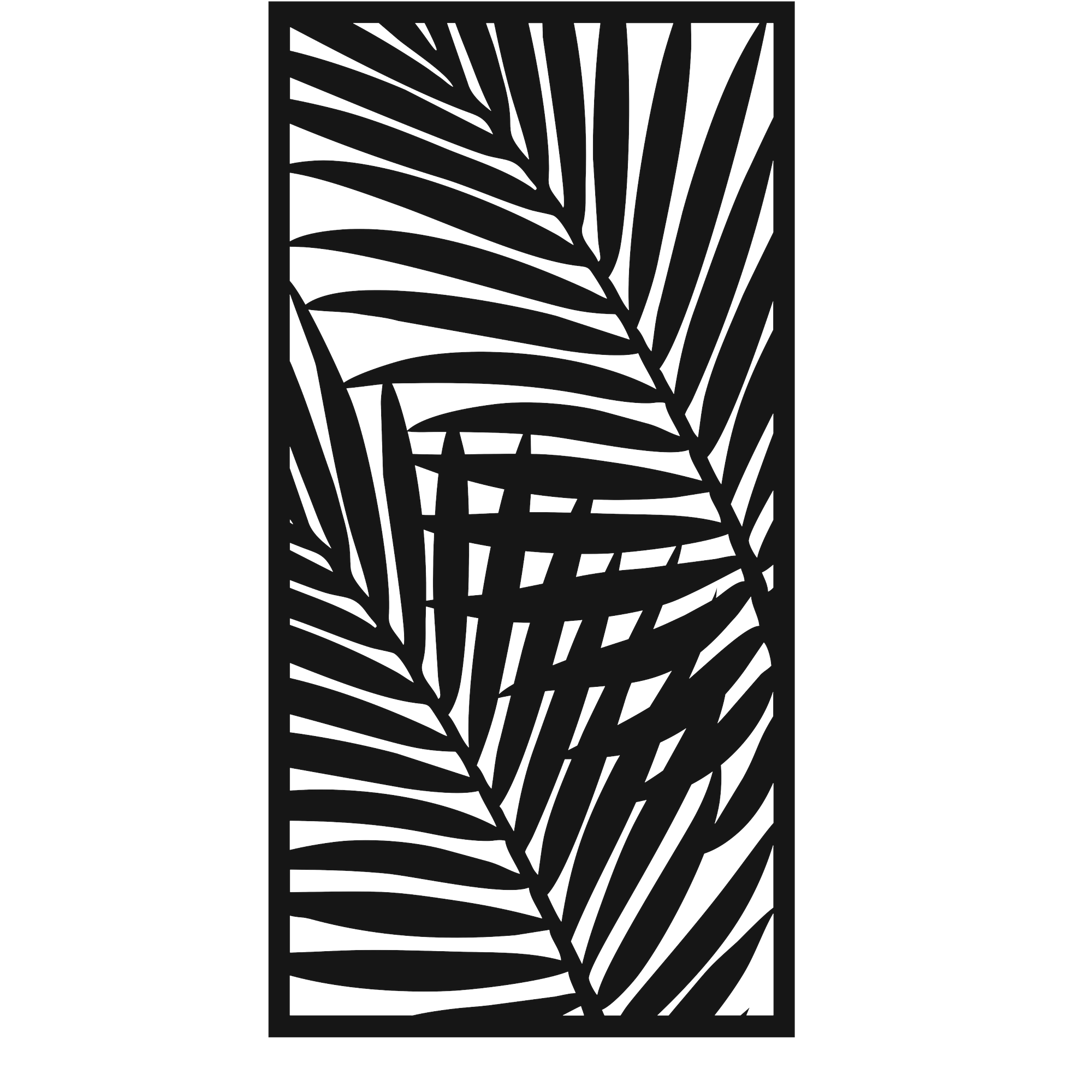 Palm Sweep - laser-cut metal wall art