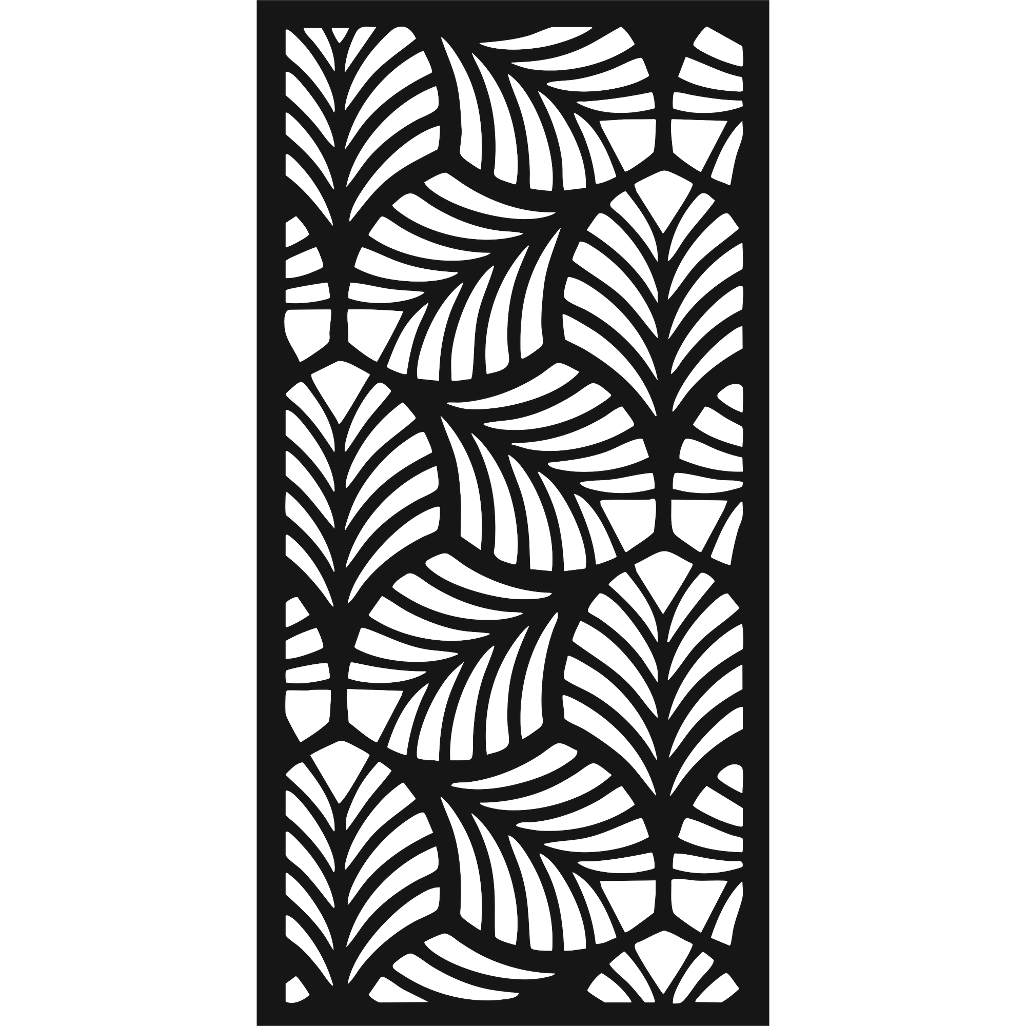 Palm Twist - laser-cut metal wall art