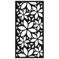 Petal Lattice - laser-cut metal wall art