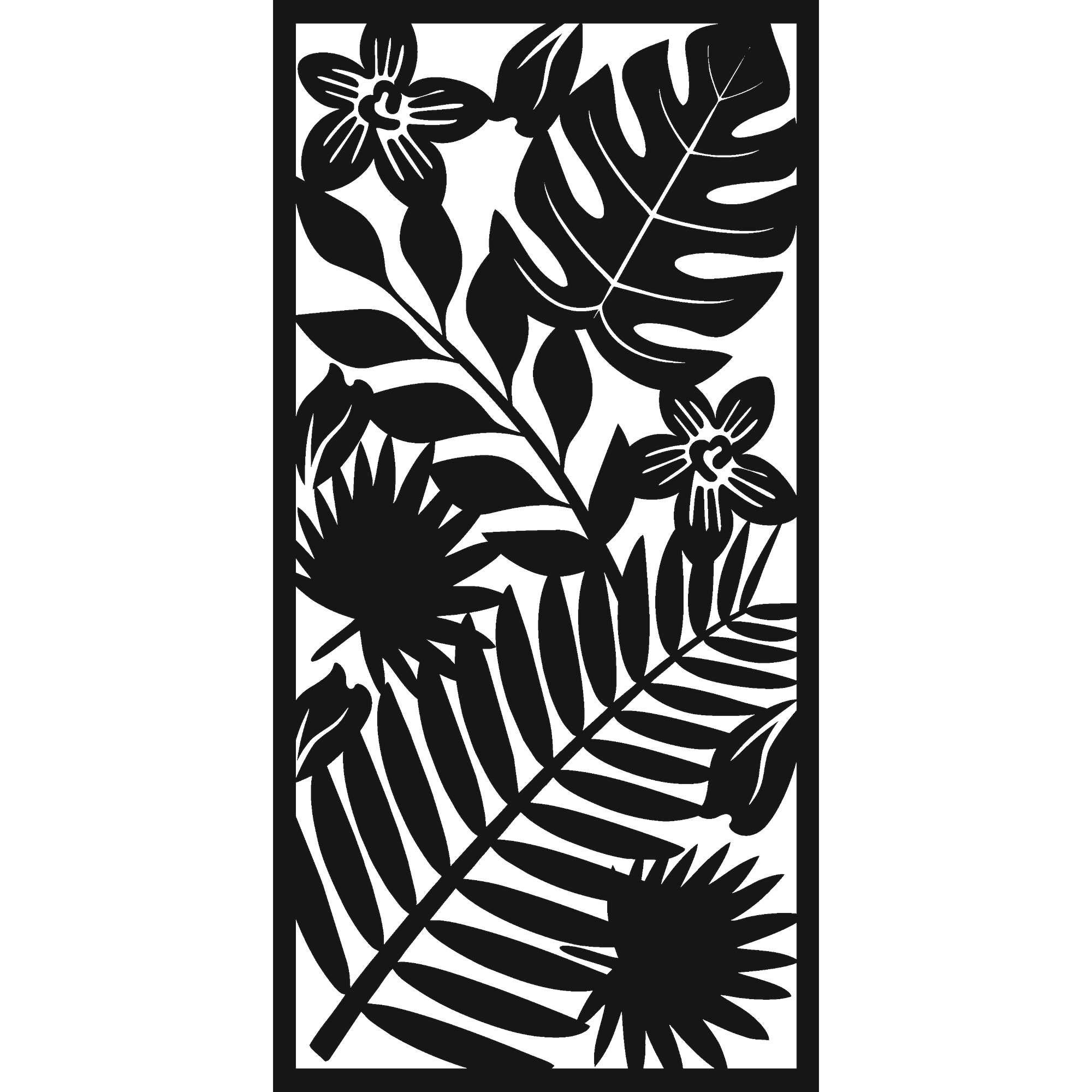 Petal Meet - laser-cut metal wall art