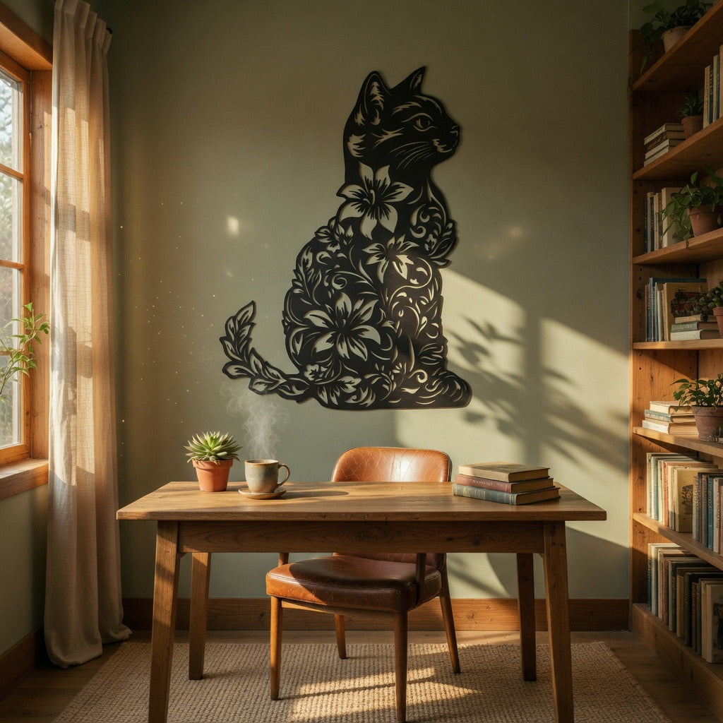 Petal Soul - laser-cut metal wall art